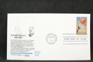 USPS FDC #2560 1991 29¢ Basketball Aristocrats ST807 - Picture 1 of 3