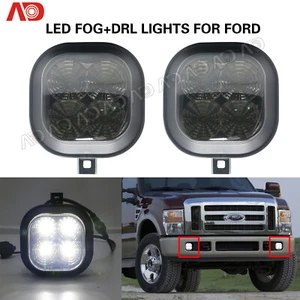 LED Fog DRL Light For 99-16 Ford F250 F350 F450 F550 Super Duty 01-04 Excursion - Picture 1 of 7