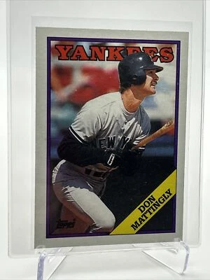1988 Topps Don Mattingly Baseball Card #300 Mint FREE SHIPPING - Image 1 of 3