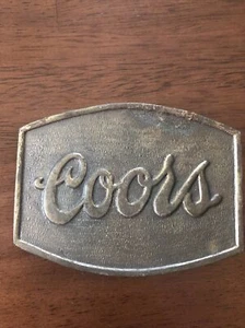 Vintage Cast Metal “Coors”  Belt Buckle - USA - - Picture 1 of 4