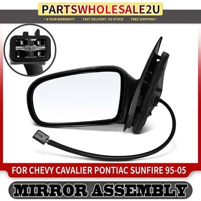 Driver Left Power Mirror for Chevrolet Cavalier Pontiac Sunfire 1995-2005 Sedan - Image 1 of 4