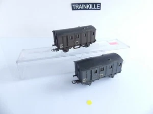 SMCF METAL LOT DE 2 FOURGONS A ESSIEUX (1) - Picture 1 of 5