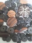 Job Lot of Wooden And Natural Beads Black and Brown