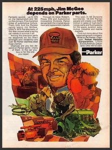 Parker Hannifin Corporation Parts 1970s Print Advertisement 1979 Jim McGee - Picture 1 of 1