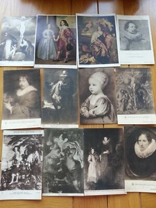 12 Vintage Van Dyck Postcards | Famous Paintings Art Collection | Unposted Set - Picture 1 of 5