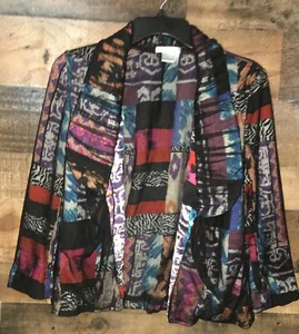 VTG Alberto Makali Blazer Women Med Art Fairygoth Mixed Media Maximalist Boho - Picture 1 of 5