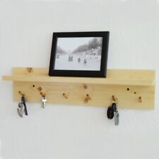 Shabby chic Wooden Key Holder and Shelf 60 cm 