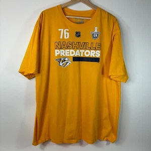 Adidas Nashville Predators Subban Tee T-Shirt Cotton 2018 Playoffs Women's 2X - Picture 1 of 6