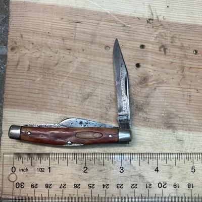 1940-1965 Винтажный Robeson Shuredge 633295, 3 лезвия Stockman в хорошем состоянии - Изображение 1 из 4