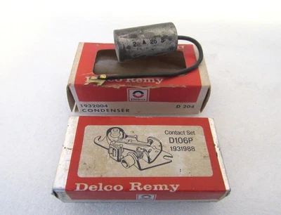 Nuevo de Lote Antiguo 1957-73 Chevy Pontiac Olds SS GTO 442 Delco Points Condensador GM 1931988 2004 Foto 1 de 4