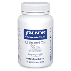 Pure Encapsulations Ubiquinol-QH 100 mg - 60 Softgel Capsules (Exp Date 03/2026) - Picture 1 of 1