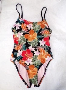 TRAJE DE BAÑO HURLEY ESTAMPADO HAWAIANO DE UNA PIEZA Talla S - Imagen 1 de 7