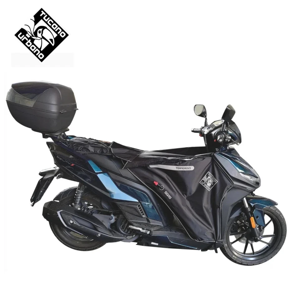 TUCANO URBANO R232X COPRIGAMBE TERMOSCUD PER MOTO SCOOTER IMPERMEABILE NERO
