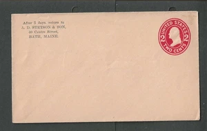 U413 2c Carmine On Oriental Buff Mint Entire Die 115 Size 8 - Picture 1 of 1