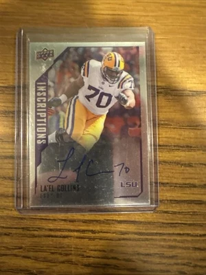 2015 Upper Deck Inscriptions Rookie Autograph La’el Collins Dallas Cowboys - Image 1 of 2