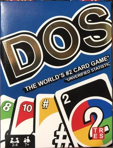 DOS Card Game Cards Wild Card Uno Mattel Family Kids Flip Christmas Gift Fun UK - Picture 1 of 2