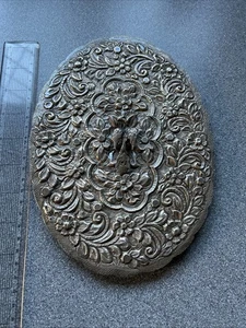 Egyptian Silver Oval Mirror - Picture 1 of 15