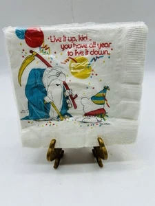 Vintage Ziggy Birthday Napkins Live It Up All Year Birthday Tom Wilson 16 Pack - Picture 1 of 3