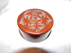 Scultura vintage in legno di ciliegio intagliato con trucioli Irvin H. Herbein (1896-1978) RARA! - Foto 1 di 7