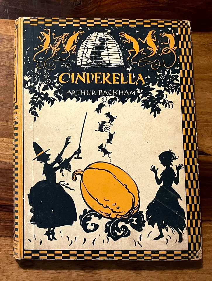 1st Edition Cinderella 1919 ~ Rare Arthur Rackham Illustrated Classic Fairy Tale Foto 1 de 4