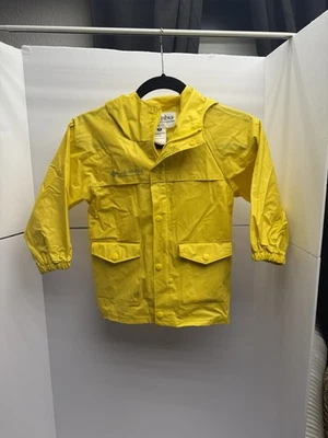 Abrigo de lluvia amarillo con capucha Columbia Kids talla Xs Columbia Sportswear Company Foto 1 de 4