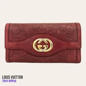 AUTÉNTICA CARTERA LARGA GUCCISSIMA ENTRELAZADA G - Imagen 1 de 8