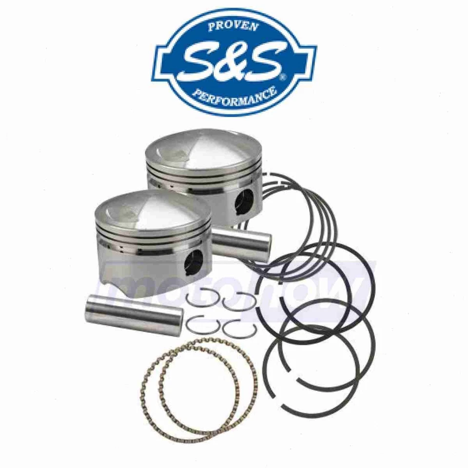 S&S Cycle Forged Pistons for 88ci.- 103ci. for 1936-1952 Harley Davidson EL za - Image 1 of 4