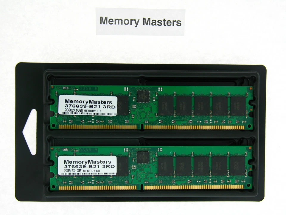 376639-B21 2GB (2x1GB) PC3200 Memory for HP ProLiant - Image 1 of 1