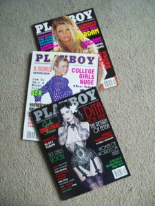 *3 PLAYBOY 2002 CENTERFOLDS Models OLD ADS nudes JORDAN Lenny Kravitz NFL - Picture 1 of 1