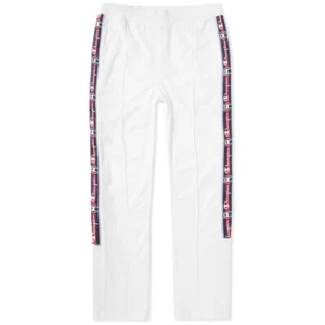 Pantalones de pista Champion Reverse Weave Popper con cinta adhesiva - blancos - Imagen 1 de 3