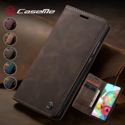 For Samsung Galaxy A21s/A31/A41/A51/A71 Leather Wallet Case Magnetic Flip Cover - Image 1 of 4