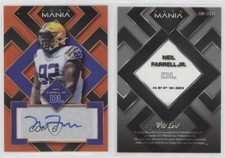 2022 Wild Card Auto Mania Square Orange Rainbow Neil Farrell Jr #AM-SQ31 Auto