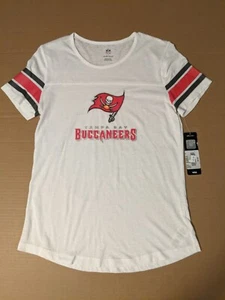 BUCS NFL GIRLS SIZE Tampa Bay Buccaneers XLARGE Short Sleeve T-Shirt WHITE NOS - Picture 1 of 5