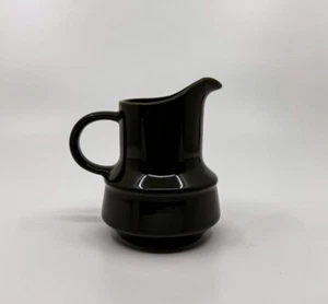 Vintage Dark Olive Green/Brown Fashion Manor Saracen Stoneware Creamer Pitcher - Picture 1 of 11