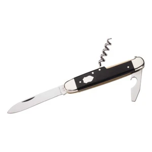 HARTKOPF PICNIC POCKET FOLDING KNIFE -EBONY BOTTLE OPENER SCREWDRIVER CORKSCREW - Picture 1 of 2