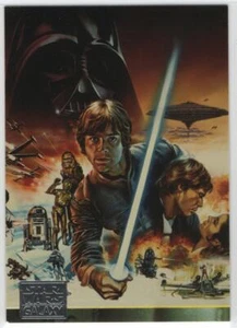 Star Wars Galaxy 2 #195 Empire Strikes Back Poster Art Deluxe Set Trading Card - Picture 1 of 2