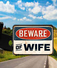 BEWARE OF WIFE   Trailer Hitch Cover Plug