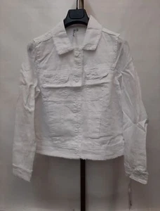 Lulu B Womens Long Sleeve Linen Travel Jacket White Size Small LIN7403 - Picture 1 of 9