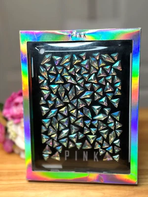 Victoria's Secret Rosa Bling Negro Gema Holográfica iPad Estuche Rígido, Nuevo en Caja y Sellado Foto 1 de 4