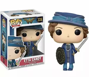 DC Wonder Woman #228 Etta Süßigkeiten mit Schwert & Schild Funko Pop! Helden NEU - Bild 1 von 7