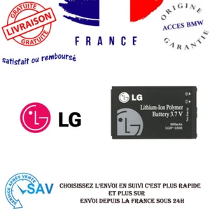 LGIP-330G Original LG 800mAh Batterie Pile Accu Secret KF750 KF755 KM385 KM500 - Zdjęcie 1 z 1