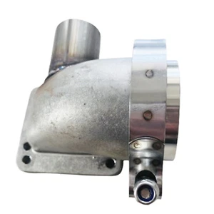 3" V-band 90 Deg T3/T4 Turbo Elbow Adapter Flange Stainless Steel Cast WG Tube - Picture 1 of 10