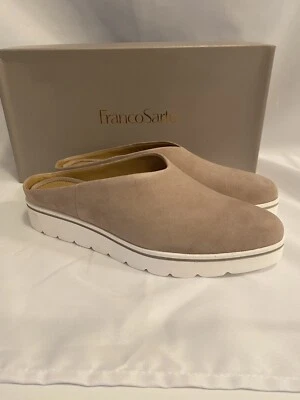 Zuecos Franco Sarto Kaine satinado gamuza topo para mujer talla 6,5 para mujer’s Foto 1 de 4