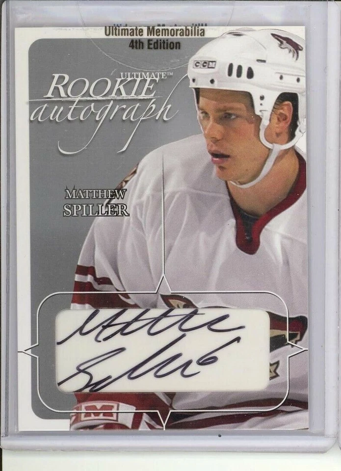 2003-04 ITG BAP ULTIMATE MEMORABILIA MATT SPILLER RC AUTO /100 Rookie Autograph - Image 1 of 1