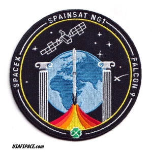Authentic SPAINSAT NG 1 SPACEX FALCON-9 Launch SATELLITE Mission Employee PATCH - Picture 1 of 3