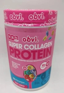 obvi Super Collagen Protein, Fruity Cereal Flavor, 12.69 oz (360 g) Exp 4/25 - Picture 1 of 4