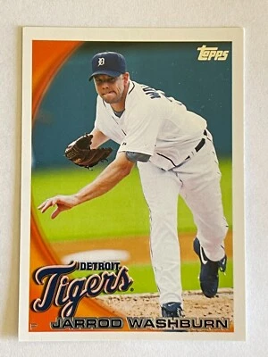 2010 TOPPS JARROD WASHBURN #277 PITCHER DETROIT TIGERS BASEBALL CARD - Image 1 of 2