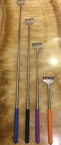 Rückenkratzer lange Reichweite juckreizfrei Taschenclip Metall 4 Stück ausziehbar - Bild 1 von 2
