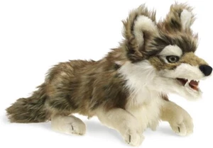 Graue Wolf Handpuppe - Bild 1 von 4