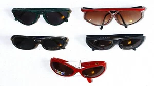 Lot New 5 Vintage 1980/90s Sunglasses MUGLER AZZARO CASTELBAJAC ROCHAS GIVENCHY - Picture 1 of 22